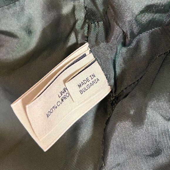 PAUW AMSTERDAM LADIES VEST 2 us medium green silk dupioni capsule minimalist - Picture 5 of 14